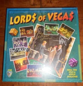 Lords Of Vegas Autographed BOARD GAME COMPLETE developers money casino SIGNED! - Picture 1 of 1
