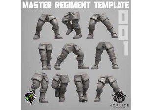 Parts: Master Regiment Template: Legs (x10) | Reptilian Overlords | 28mm - Picture 1 of 12