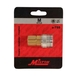 Acoplador tipo empuje Milton® 1/4" NPT M-STYLE® - Imagen 1 de 4