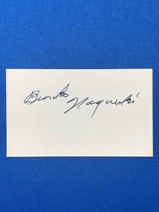 Bronko Nagurski Autographed 3x5 INDEX CARD 3x NFL CHAMPION CHICAGO BEARS PSA - Picture 1 of 3