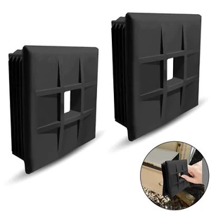 2-Pack 4" RV Bumper Plug End Cap for RV Camper Travel Trailer RV Square Ruber... - Picture 1 of 6