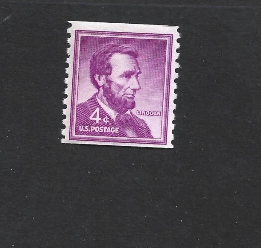 US Stamp 1058 COIL 4c Abraham Lincoln SINGLE MINT NH FREE SHIP - Image 1 of 1