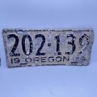 Vintage 1949 Oregon License Plate 202-139 - Single Plate