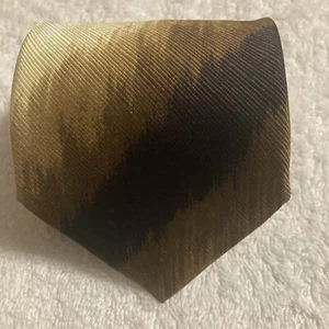 Todays Man Neck Tie Mens Brown/Cream 100% Silk Classic Necktie Designer ITALY - Picture 1 of 6