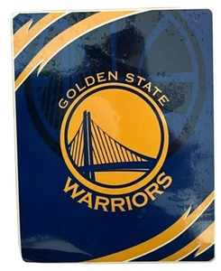 NBA Licensed Golden State Warriors King Size Plush Throw Blanket 84”x94” - Picture 1 of 4