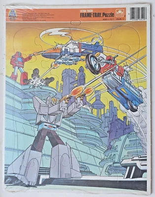 NEW Vintage 1985 Frame Tray Puzzle of GO-BOTS FACTORY SEALED - Image 1 of 2