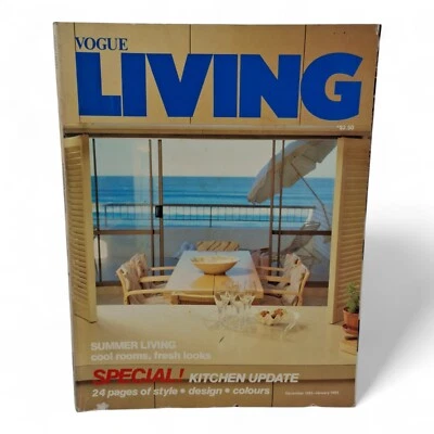 Vintage Vogue Living Australia Magazine - No. 6 December January 1982 - Image 1 of 4