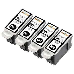 4 PK 30XL Black Ink Cartridges for Kodak Hero 5.1 4.2 ESP C310 C315 3.2s Printer - Picture 1 of 3