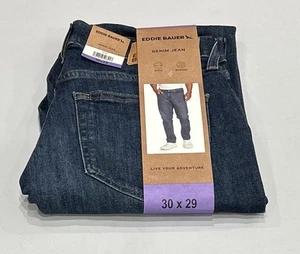 Eddie Bauer Men's Stretch Denim Jeans, Blue, Size 30X29 - Picture 1 of 5