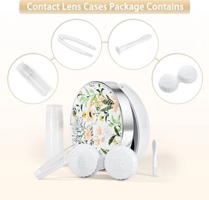 Estuche para lentes de contacto/estuche de contacto, estuche para lentes de contacto de viaje lindo estuche de contacto y... - Imagen 1 de 1
