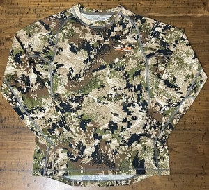 Sitka Core Lightweight Crew Long Sleeve Shirt Mens M Subalpine Hunting Baselayer - Picture 1 of 18