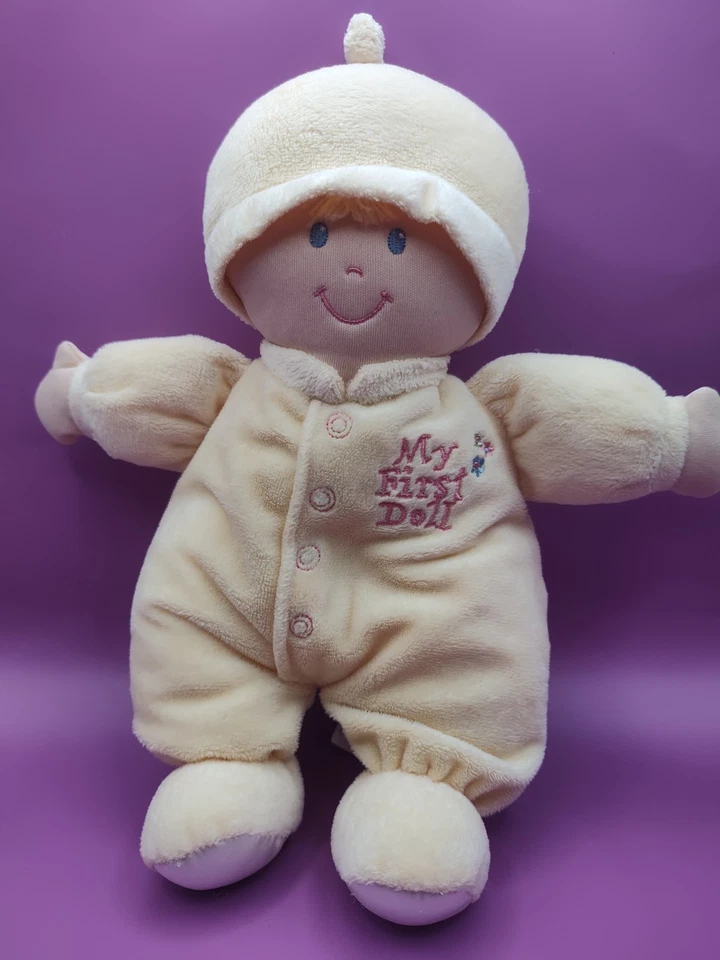 My First Doll Animal Alley amarillo felpa brazos arrugados B6 Foto 1 de 3