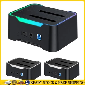 DE Dual-bay HDD Docking Station 5Gbps HDD Enclosure for 2.5/3.5 Inch SATA HDD/SS - Afbeelding 1 van 18