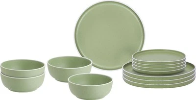 Brunner Stone Touch Campinggeschirr Midday Dolomit Green 12-teiliges Set - Bild 1 von 3