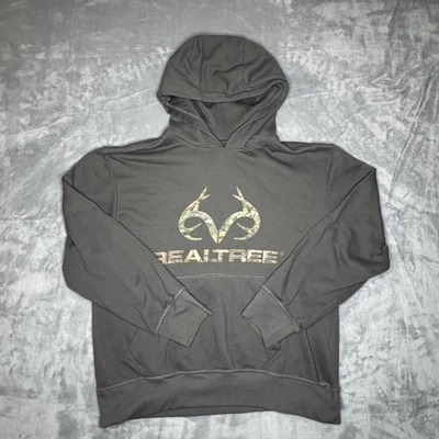 Realtree Suéter Para Hombres Medio Gris Verde Sudadera con Capucha Pullover Sudadera Caza Foto 1 de 4