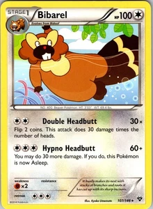 Bibarel 107/146 Rare Regular XY Base Set LP - Picture 1 of 2