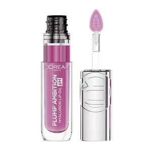 L'Oréal Plump Ambition Hyaluron Lip Oil – 050 Ph Lilac, 24HR Hydration - Picture 1 of 2