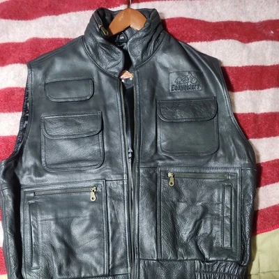 Chaleco de cuero Easy Rider vintage para hombre chaleco de cuero 2xl Foto 1 de 4