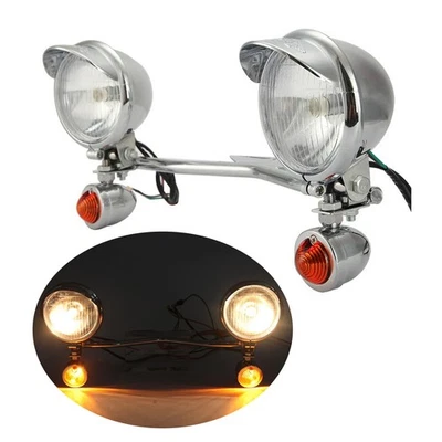 Luces antiniebla de paso auxiliares aptas para Honda VTX 1300 1800 TIPO C R S N RETRO Foto 1 de 4