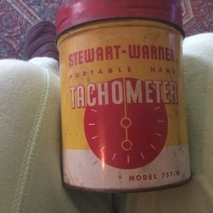 Vintage Stewart Warner Hand Held Tachometer 757-W - Picture 1 of 10
