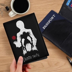Unique Death Note Passport Cover - Vegan Leather, Perfect Gift for Anime Fans! - Picture 1 of 7