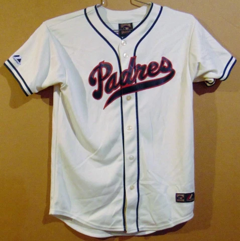 SAN DIEGO PADRES WHITE BUTTON-DOWN COOPERSTOWN COLLECTION JERSEY Cover