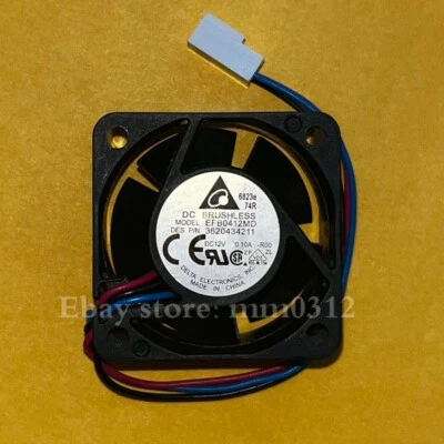 Delta EFB0412MD -R00 12V 0.10A 4020 40mm double ball axial flow cooling fan 3pin - Image 1 of 2