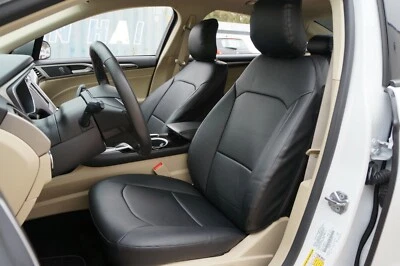 FORD FUSION 2013-2020 IGGEE S.LEATHER CUSTOM FIT SEAT COVER 13 COLORS AVAILABLE - Image 1 of 4