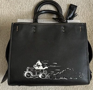 NEW COACH LTD FELIX THE CAT DRIVING BLACK/MULTI ROGUE 58154 - Picture 1 of 1