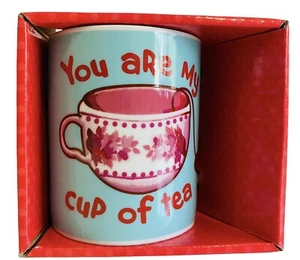 Mug You Are My Cup Of Tea Pink Blue Coffee Tea Ceramic Boxed Gift Love 330ml - Picture 1 of 7