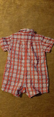 Class Club Bebé Unisex, Rojo/A Cuadros Mameluco, Infantil, Talla 18 Meses Foto 1 de 3