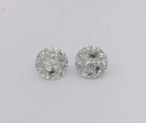 Matching 0.36ct Round Loose Natural Diamonds 0.72ctw H, I2 4.40-4.44 x 2.85mm - Picture 1 of 6