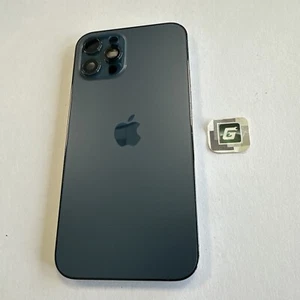 Marco de carcasa desnudo genuino OEM azul 7/10 NO MAX para Apple iPhone 12 Pro - Imagen 1 de 6