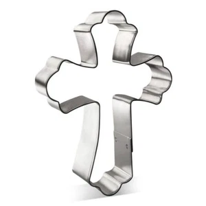 Fancy Cross 5'' Cookie Cutter Metal - Picture 1 of 8