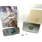 Kirks Folly Set Forget Me Not Lipstick Case Business Card Holder & 2 Small Charm