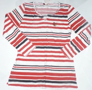 NEW NCAA Louisville Cardinals L/S Tunic Fleece Top Shirt M Medium Plus NWT W447 - Picture 1 of 2