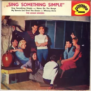 THE ADAM SINGERS "SING SOMETHING SIMPLE" POP VOCAL GROUP 60'S EP PALETTE 7214 - Bild 1 von 2