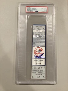 Boleto sin bateador automático firmado por Dwight Gooden 14 de mayo 1996 PSA New York Yankees - Imagen 1 de 15