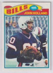 John Holland 1977 Topps Rookie #17 Buffalo Bills EX {0223