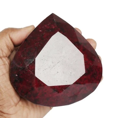 1200 Ct. Natural Massive Size Red Ruby Pear Cut Faceted Loose Gemstone FJ-967 - Image 1 of 4