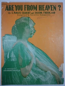 Are Your From Heaven? Gilbert Friedland Universal Antike Noten 1917 - Bild 1 von 4