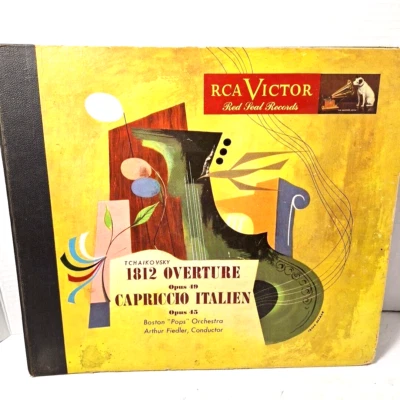 RCA VIctor Boston Pops Tchaikovsky 1812 Overture Capriccio Italien 3/4 Records - Image 1 of 4