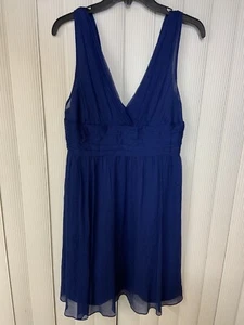 J. Crew Womens Cocktail Dress Size 6, Blue,Sleeveless,100% Silk,Lining Polyester - Picture 1 of 10