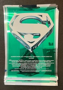 Original 1978 SUPERMAN THE MOVIE Mylar S Logo Poster! Near Mint -Mint - Picture 1 of 2