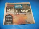 USA Today September 12, 2001 Complete Newspaper News - Money - Sports - Life