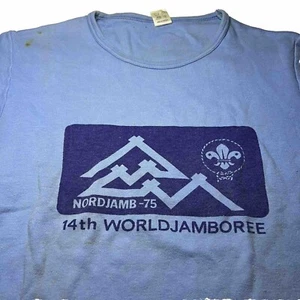 BSA blau 14th World Jamboree NORDJMB 75 kurzärmeliges T-Shirt Erwachsene groß TS-220 - Bild 1 von 7