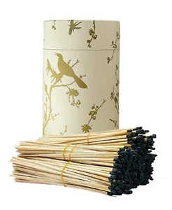 Luxus Dekorative Streichholzschachtel mit 500 extra langen 10 Zoll schwarzen Streichhölzern Ele... - Bild 1 von 6