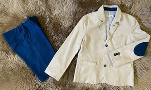 NEW Boys JEAN BOURGET Designer 2PC Dress Suit Jacket & Short Pants Set Size 8 - Picture 1 of 4