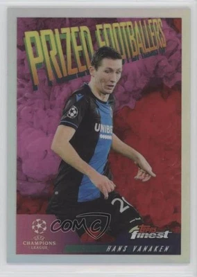 2019 Topps Finest UCL Prized Footballers Fusion Pink & Red Hans Vanaken #PFF-HV - Image 1 of 2