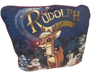 Rodolph el reno nariz roja tapiz vacaciones almohada The Rudolph Company - Imagen 1 de 8